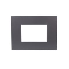 Marco de placa 3 módulos silver