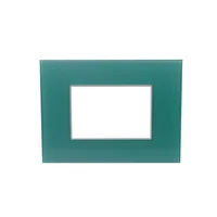 Marco de placa 3 módulos aqua