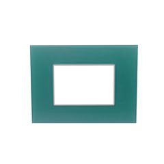 Marco de placa 3 módulos aqua