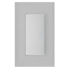 Placa armada 1 apagador 3 módulos silver