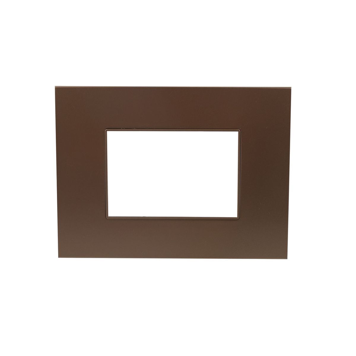 Halux - Marco de placa 3 módulos champagne