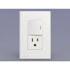 Placa armada 1 apagador blanco