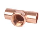 Tee rosca central 3/4 cobre