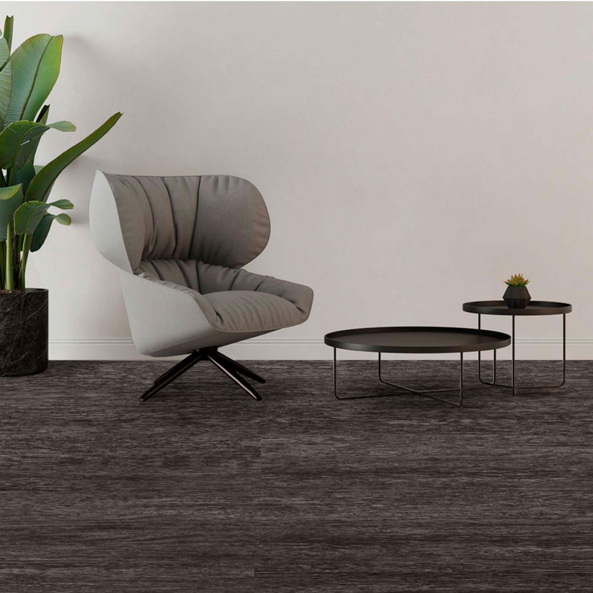 Holztek - Piso Vinilico 3 mm Glam Artic 17.78 x 121.92 cm Mate 5.017 m2