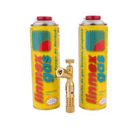 Soplete de 2 cartuchos mod g-2 y g-3  275 gr c/válvula de latón