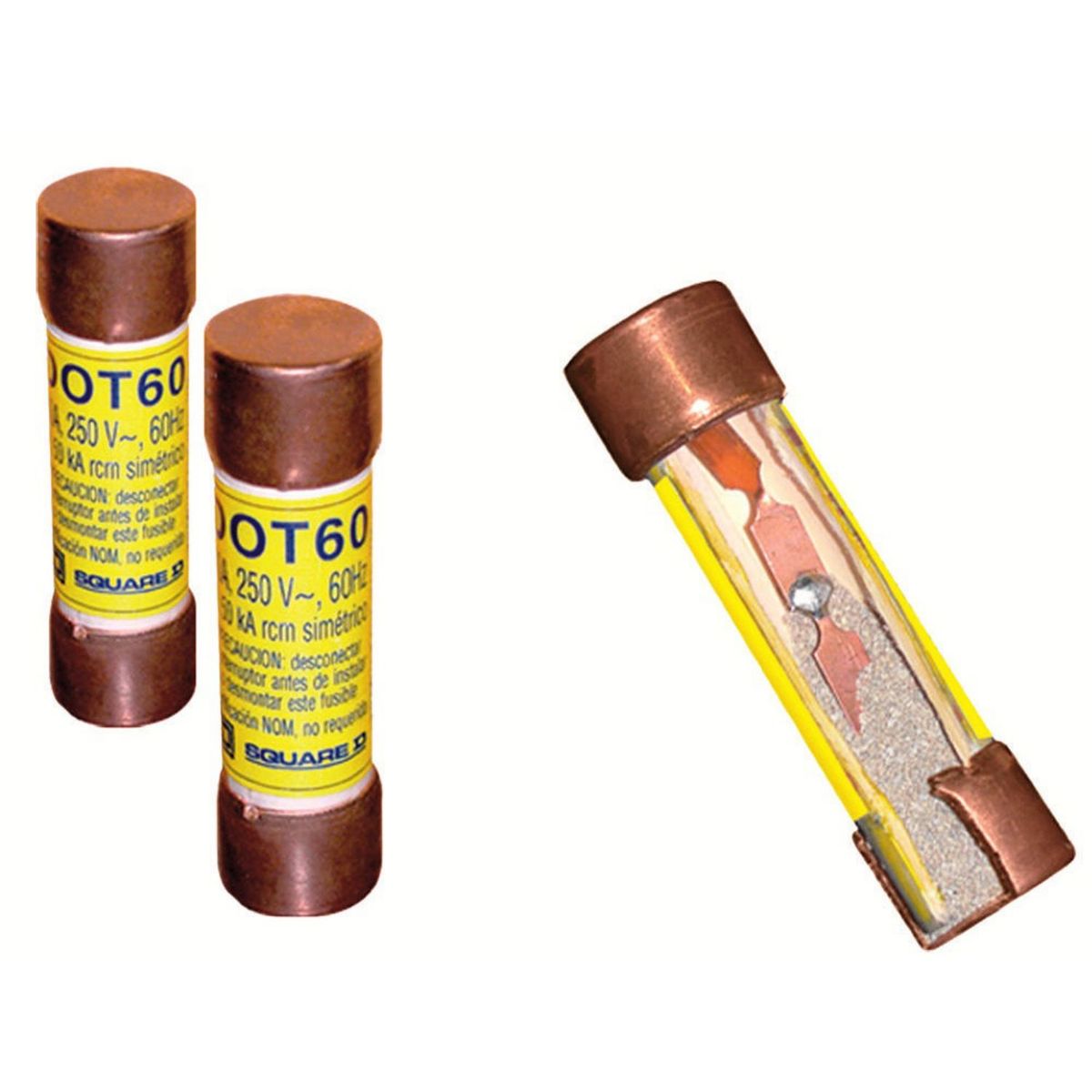 Schneider Electric - Fusible no renovable tipo cartucho 60A