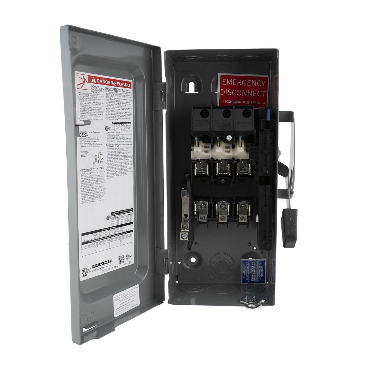 Interruptor de seguridad 3 polos 60 A general, marca Schneider Electric - Foto 2