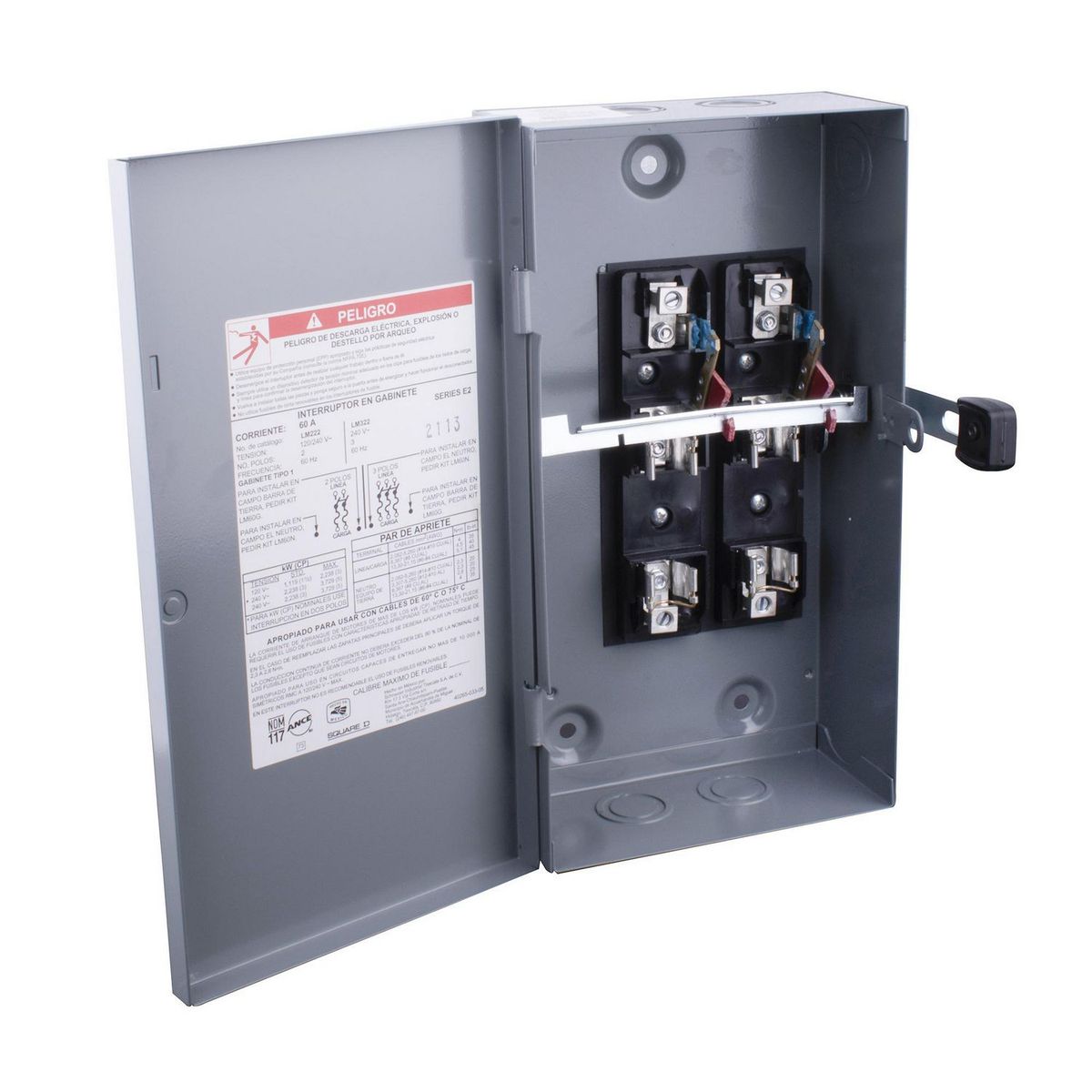 Schneider Electric - Interruptor de seguridad 2 polos 60 A ligero