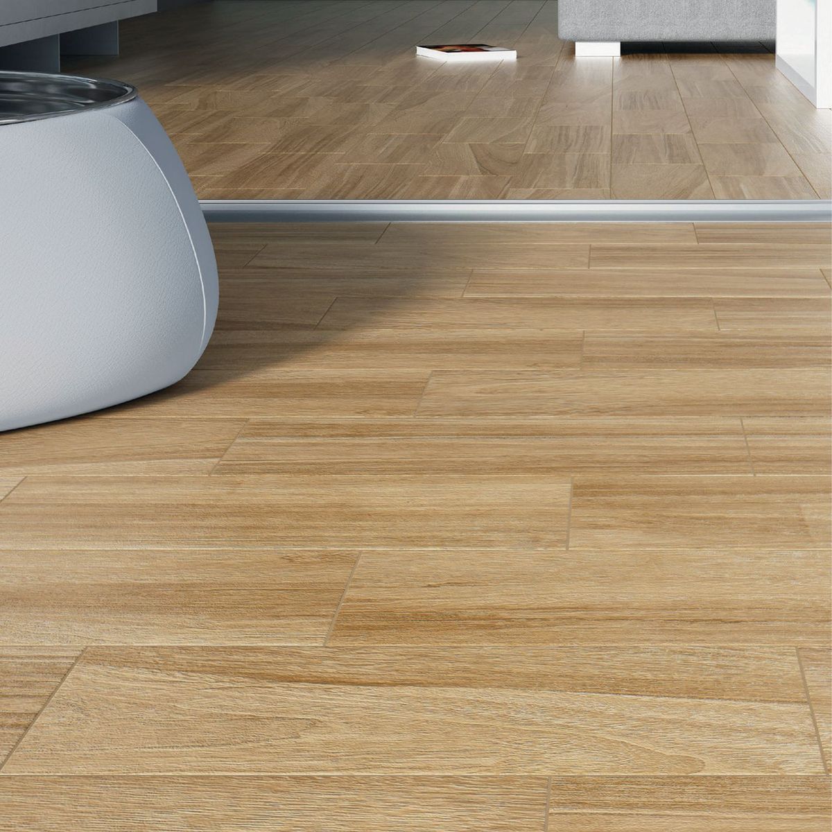 Piso cerámico Woodall miel 18x50 cm, marca Mohawk - Foto 2