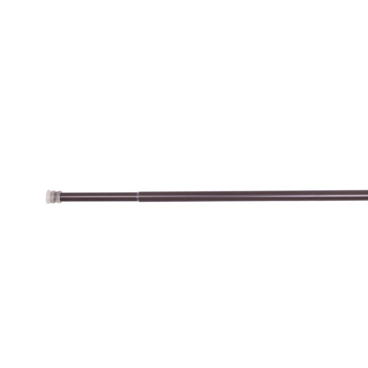 Cortinero de baño extensible 105x183 cm chocolate, marca Just Home Collection - Foto 2