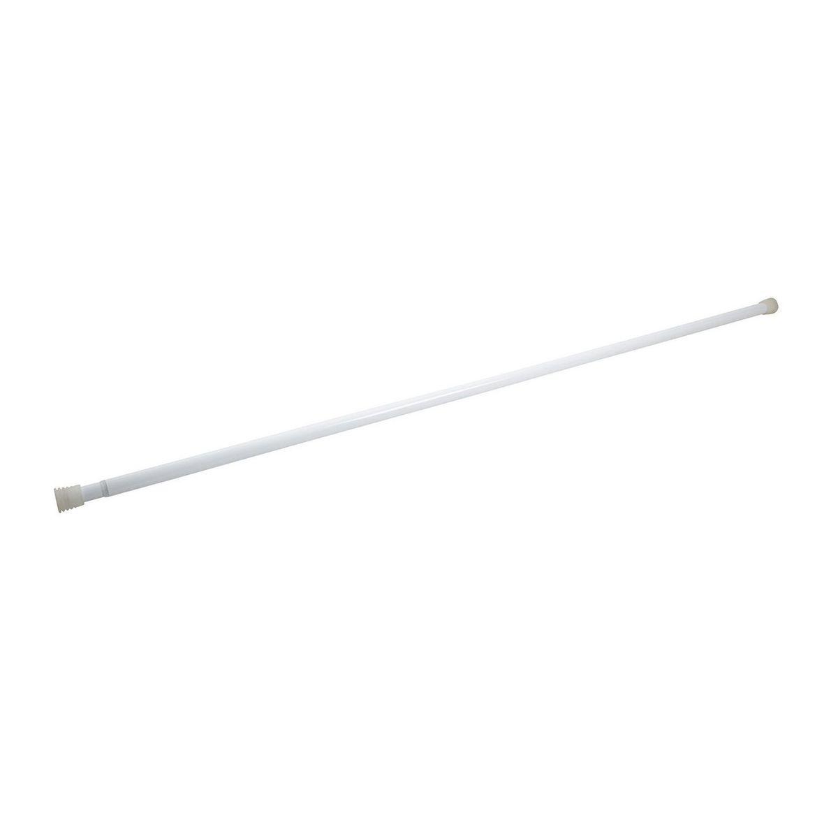 Just Home Collection - Cortinero de baño extensible 150x280 cm blanco