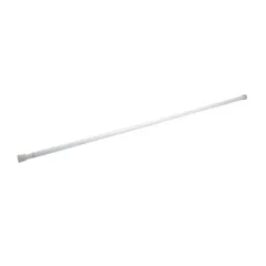 Cortinero de baño extensible 150x280 cm blanco