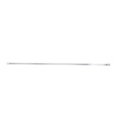 Cortinero de baño extensible 150x280 cm plata
