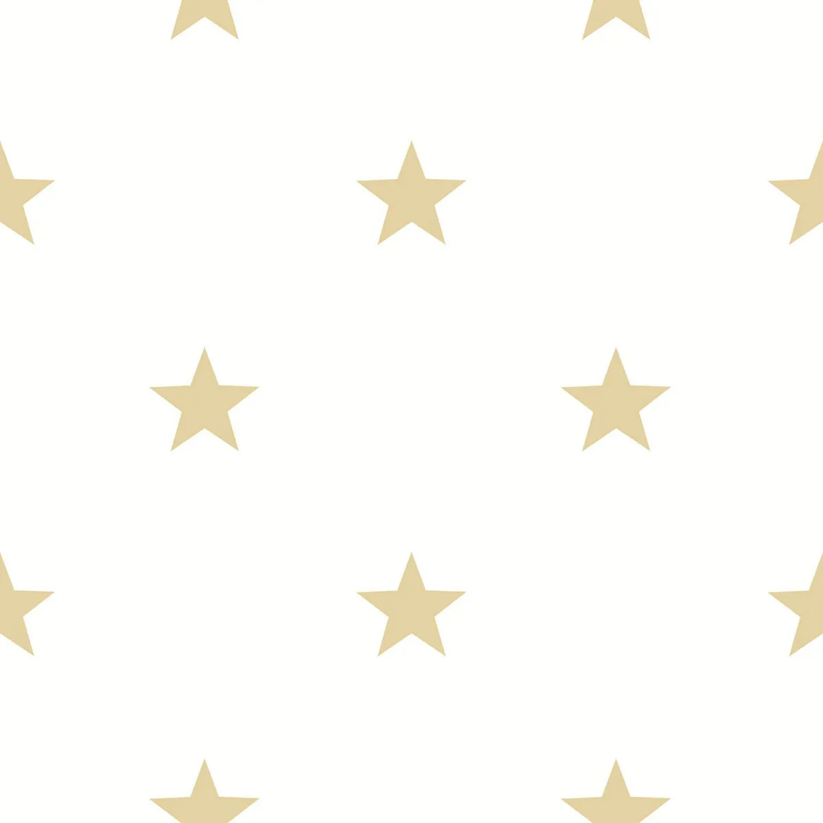 Parato - Papel tapiz Favola Estrellas de 53 cm x 10 m Beige/ Dorado