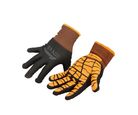 Guante de Poliéster C/Recubrimiento Látex Naranja