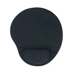 Mouse Ergonómico con Almohadilla de Gel Negro