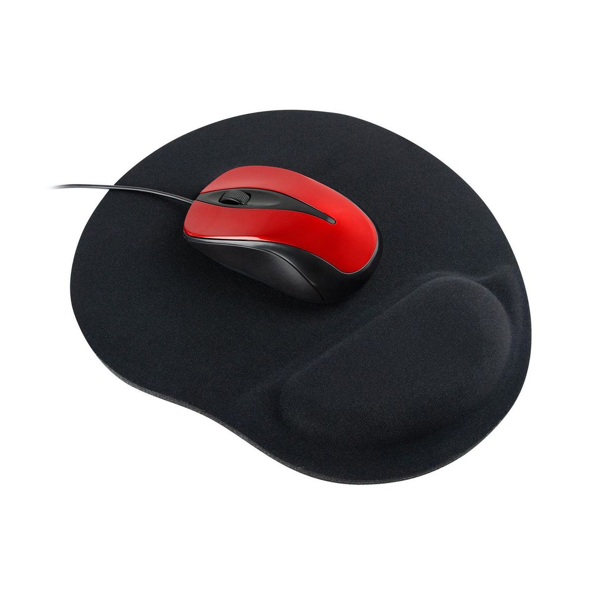 Perfect Choice - Mouse Ergonómico con Almohadilla de Gel Negro