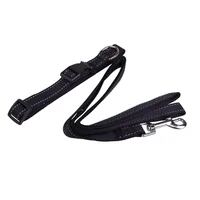 Correa collar nylin c/bandas reflejantes mediana