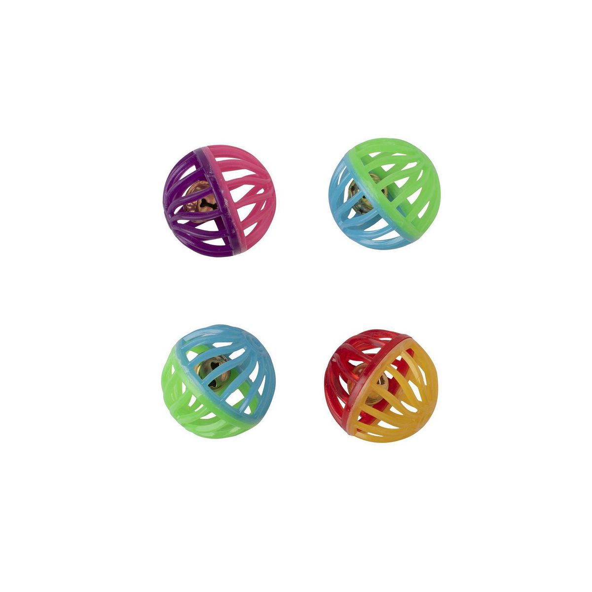 Fancy Pets - Pelotas Bicolor 4 Piezas