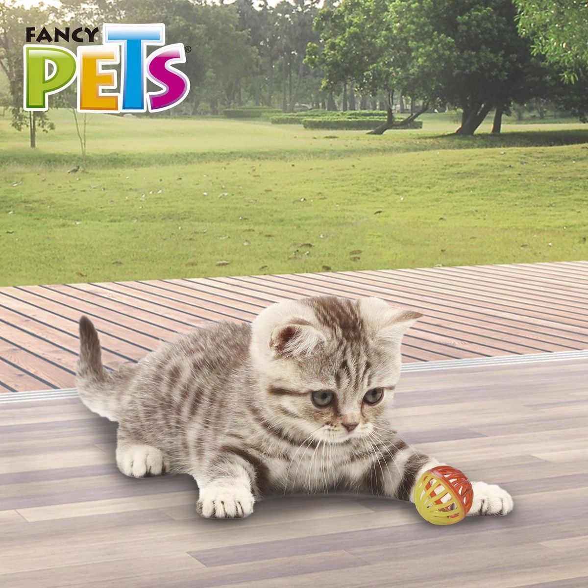 Fancy Pets - Pelotas Bicolor 4 Piezas