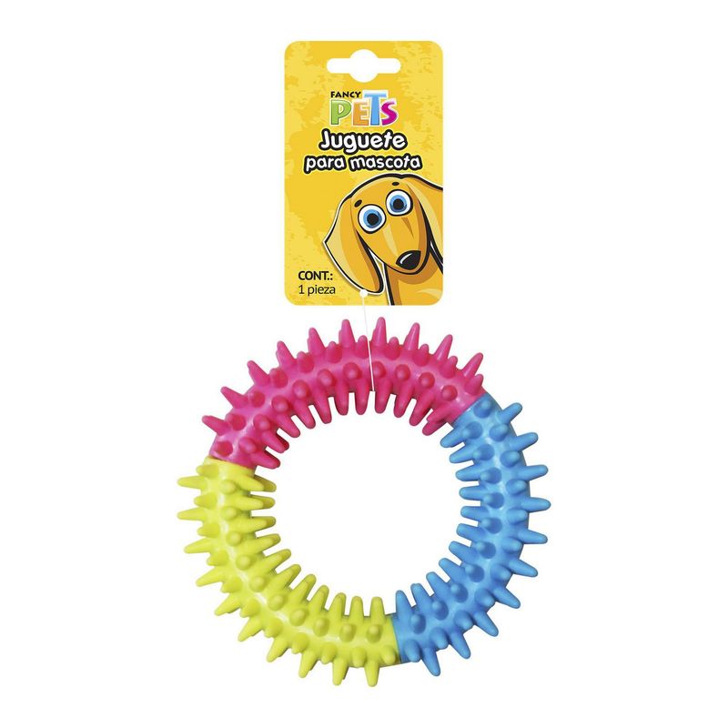 Fancy Pets - Juguete de caucho aro tricolor