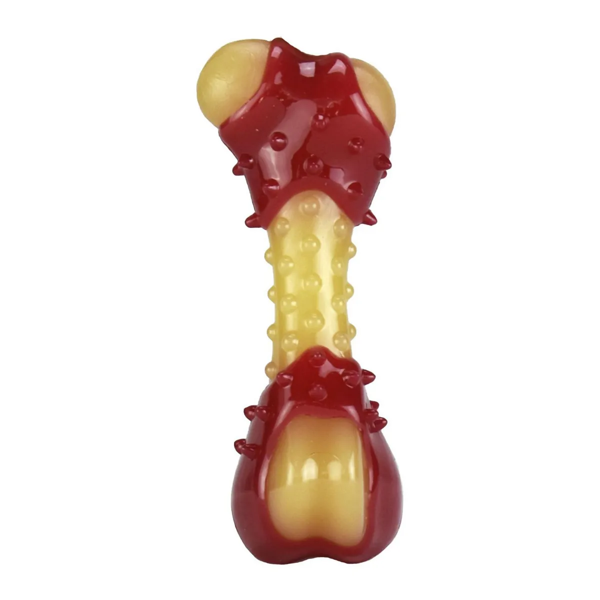 Fancy Pets - Juguete dental hueso sabor tocino mediano