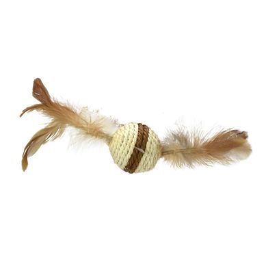 Juguete para gato bola plumas