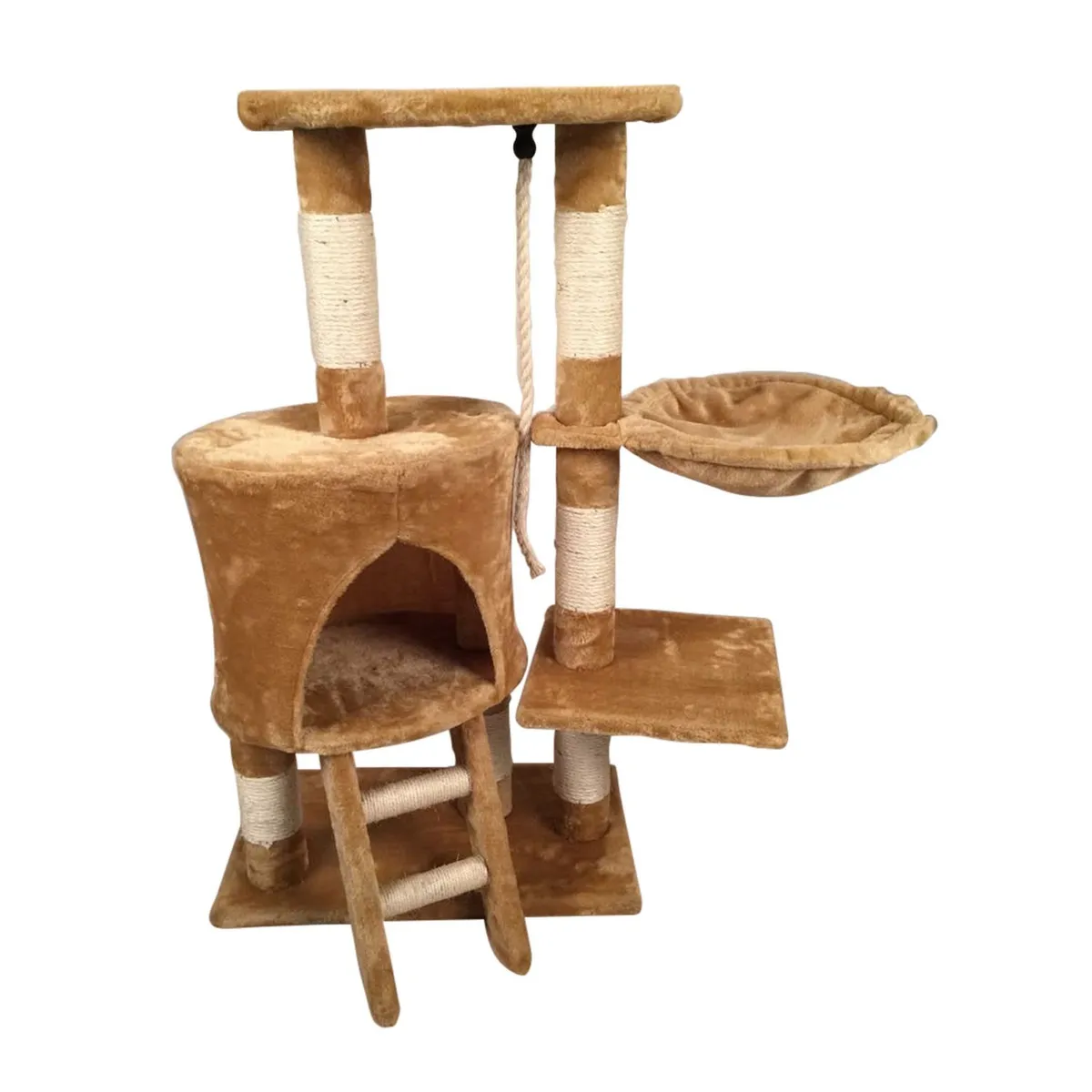 Fancy Pets - Mueble para gato con escalera y hamaca 96 cm