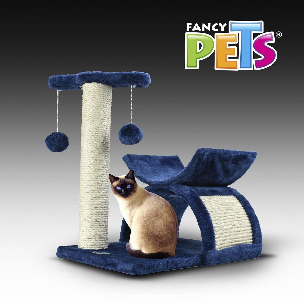 Fancy Pets - Mueble para gato con rascador 45 cm