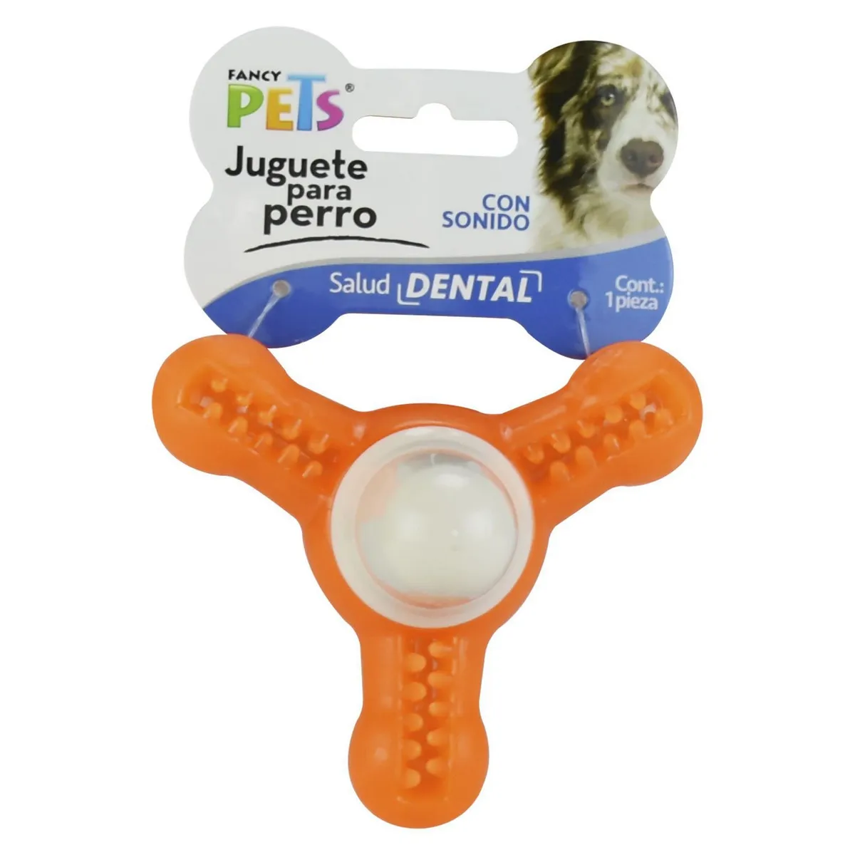 Fancy Pets - Juguete dental matatena con sonido