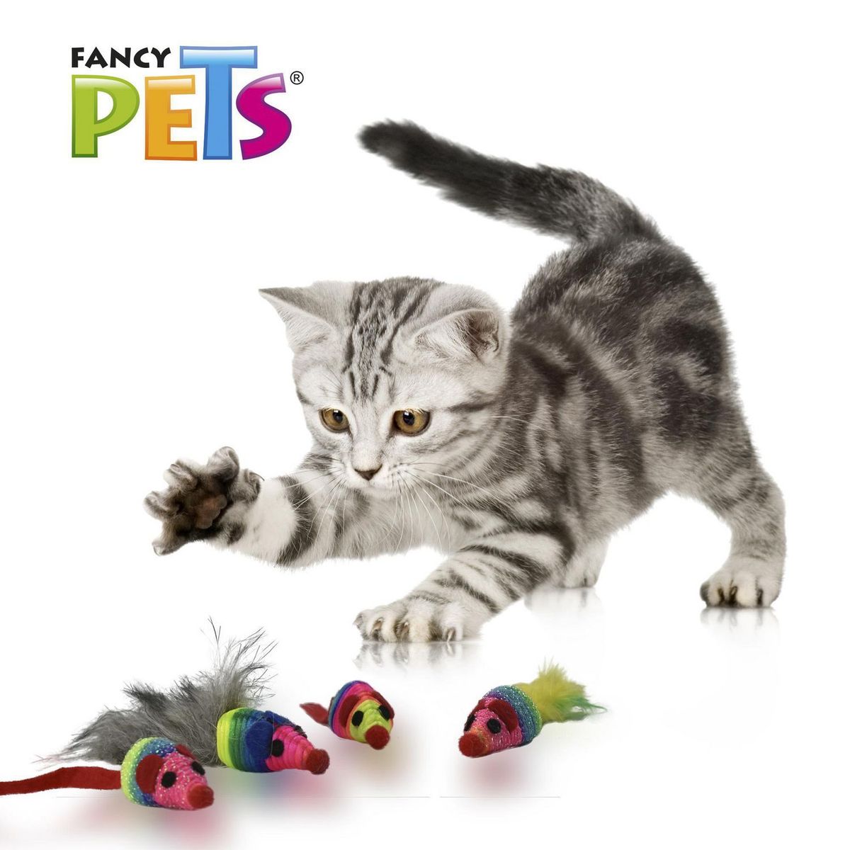 Fancy Pets - Juguete para gato 4 piezas ratones