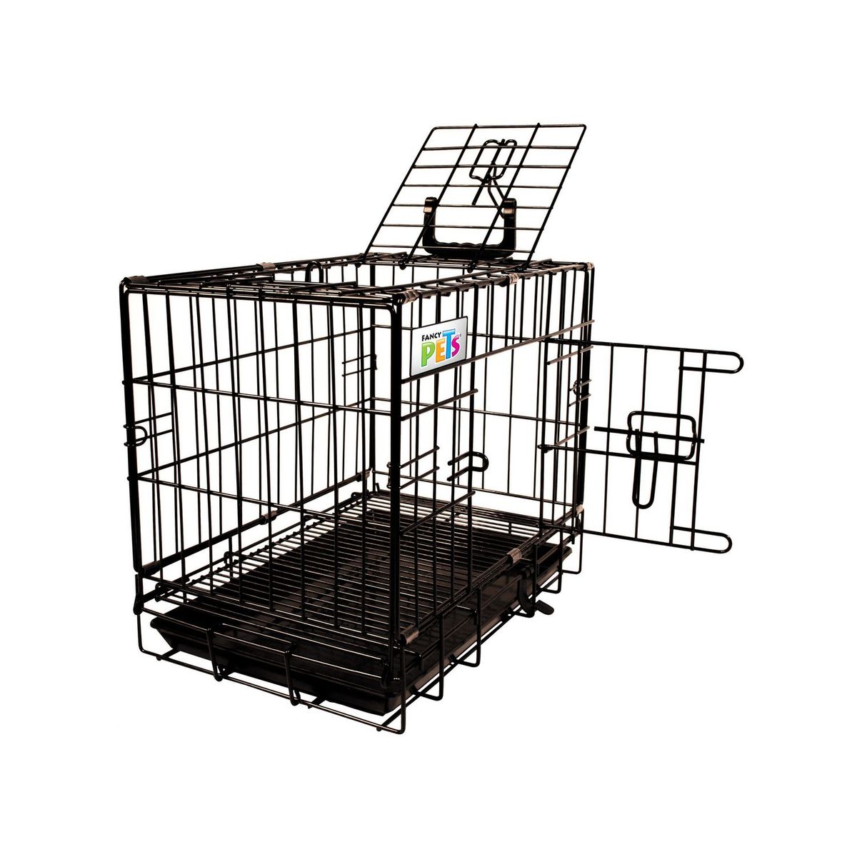 Fancy Pets - Jaula metálica plegable para mascota 19"