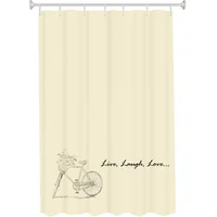 Cortina de baño vinil Bicicleta 180x180 cm