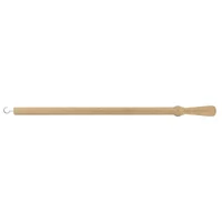 Bastón jalador de madera natural barnizado para cortina