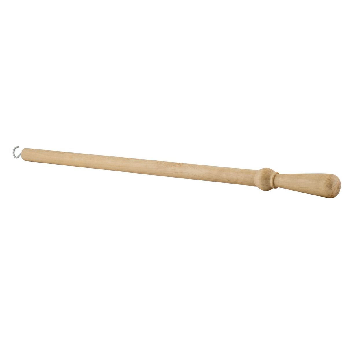 Construmart - Bastón jalador de madera natural barnizado para cortina