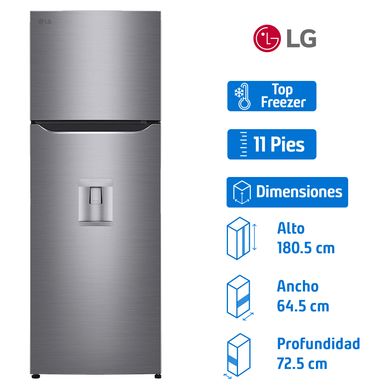 Refrigerador Lg 11 pies3 Top Freezer Gris GT35WP