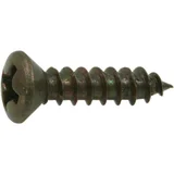Tornillos decorativos cabeza ovalada bronce 6 x 5/8 2 pzs