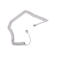 Cable telefónico en espiral para audicular de plug