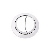 Botón cromado de 58 mm para descarga dual