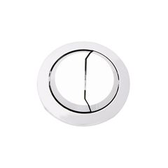 Botón cromado de 48 mm para descarga dual