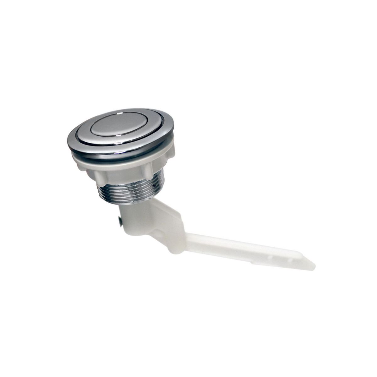 Fluidmaster - Botón Sencillo Cromado para descarga  de 38 o 48 mm