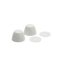 Juego de tapas nlancas para pernos de sanitario