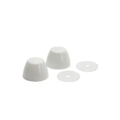 Juego de tapas nlancas para pernos de sanitario