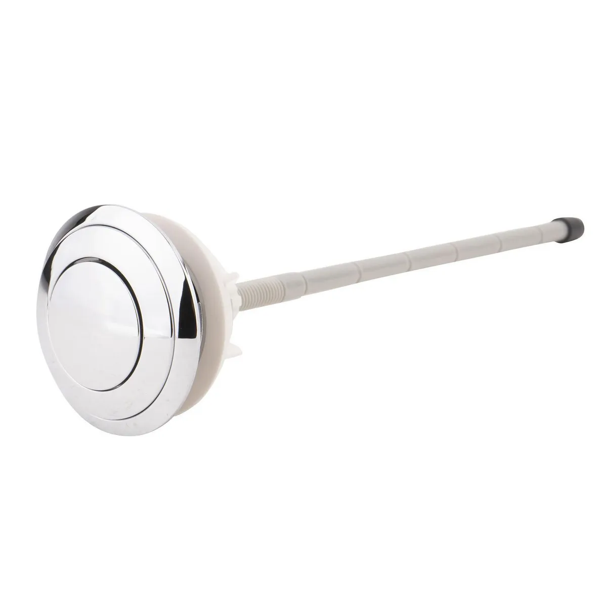 Fluidmaster - Botón Sencillo Cromado para descarga de Torre de 38 o 48 mm