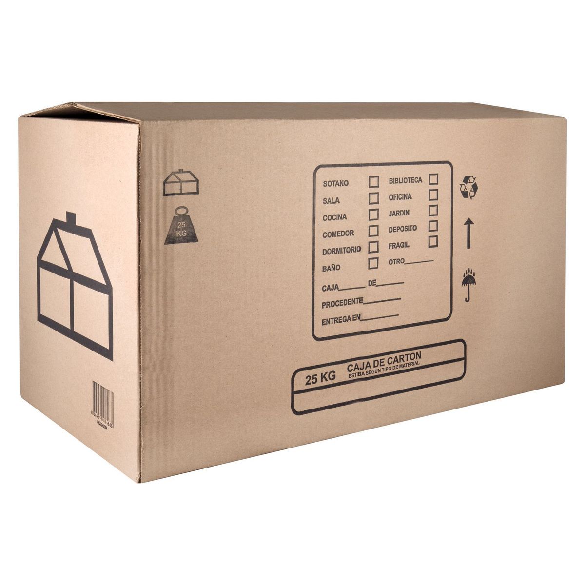 Mcl - Caja de Cartón Grande 64.5 x 34.5 x 38 cm