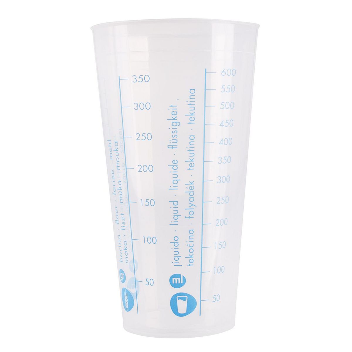 Metaltex - Vaso graduado 750 ml de plástico