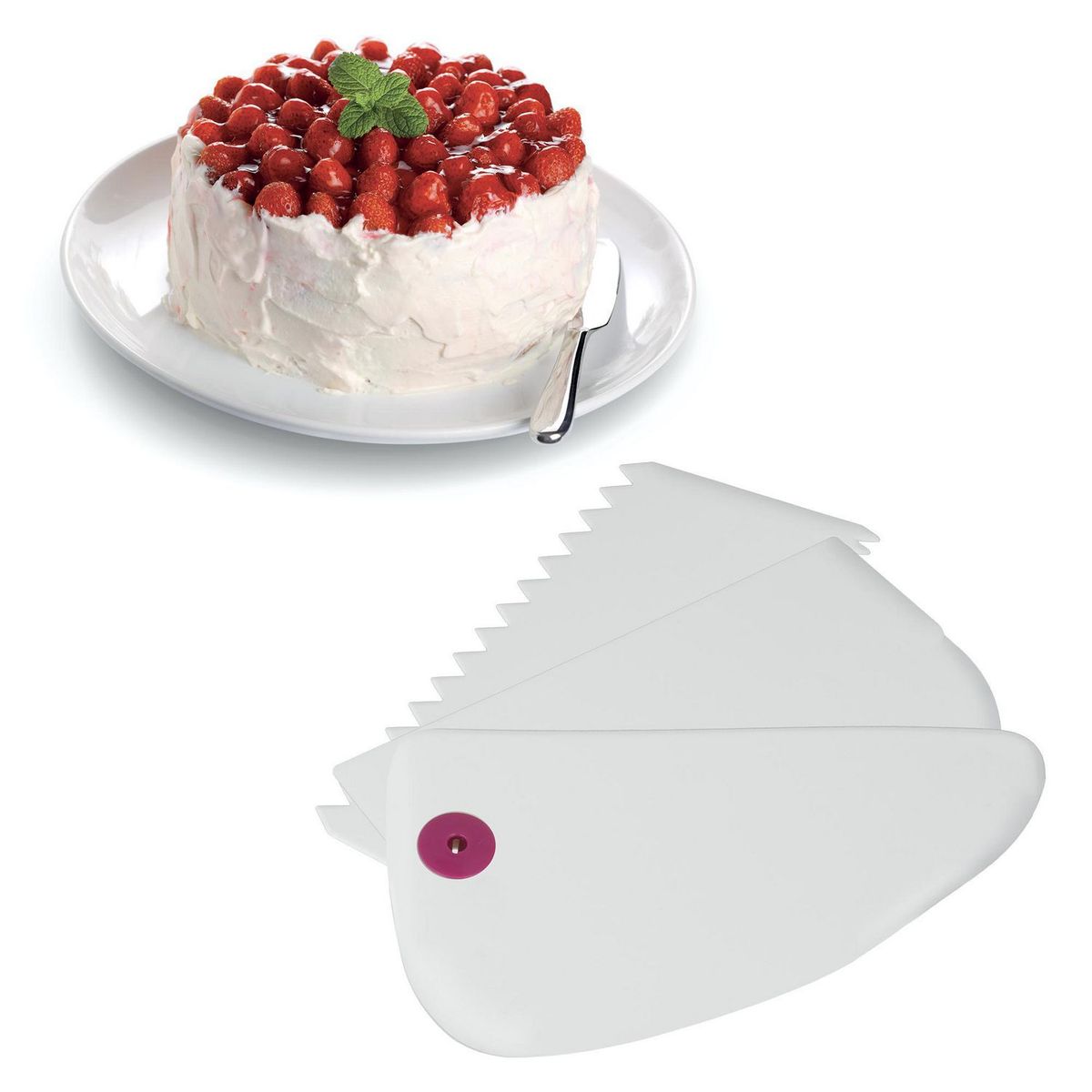 Metaltex - Set de 3 espátulas para repostería