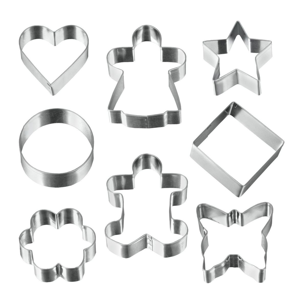 Metaltex - Set 8 cortadores de galleta acero inoxidable