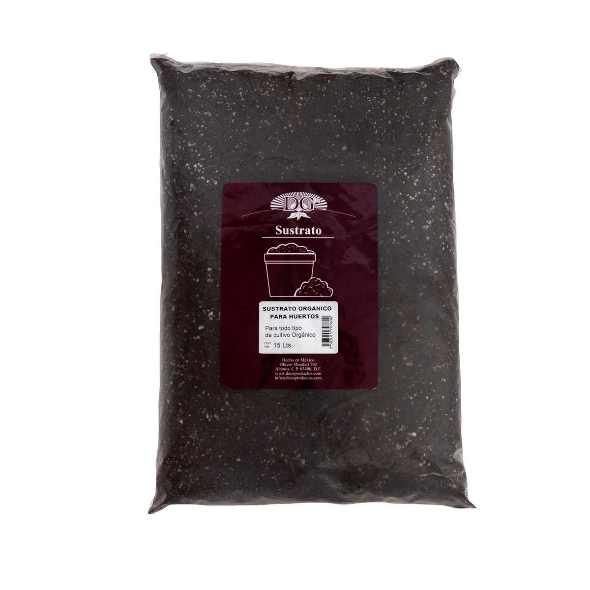 Decoproductos Garden - Sustrato orgánico p/huertos 15 L