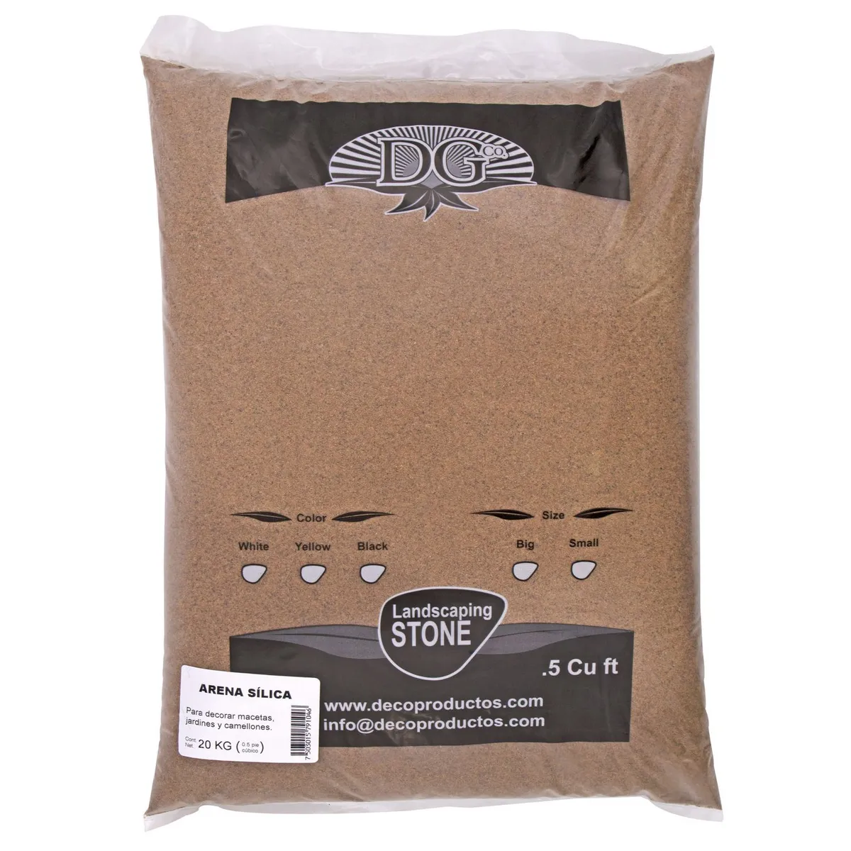 Decoproductos Garden - Arena silica 0.5 pies cúbicos